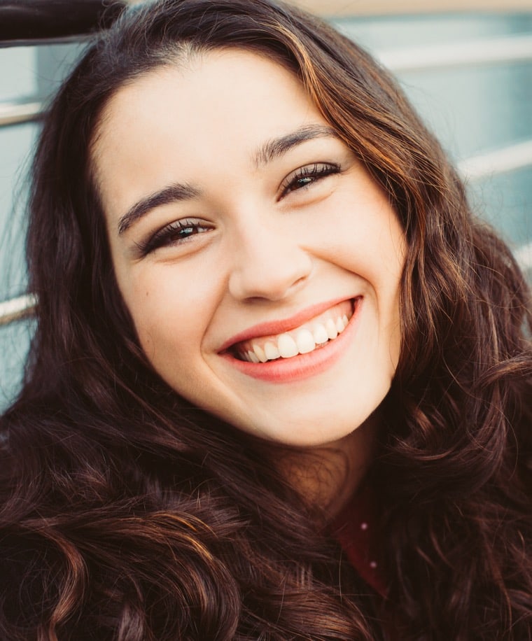 woman smiling